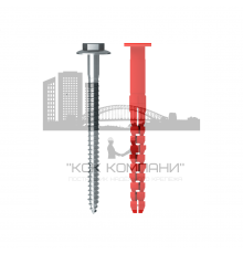 Дюбель TERMOCLIP (ТЕРМОКЛИП) Стена V2 ZN с распорным элементом для крепления кронштеинов навесных фасадных систем (полиамид/оцинкованная сталь), 1