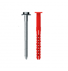 Дюбель TERMOCLIP (ТЕРМОКЛИП) Стена V2 ZN с распорным элементом для крепления кронштеинов навесных фасадных систем (полиамид/оцинкованная сталь), 1