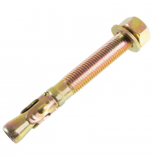 Анкер клиновой из оцинкованной стали с желтопассированным покрытием, M16 16x120 мм