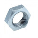 Гайка шестигранная низкая DIN 439-2 с фаской и мелким шагом резьбы оцинкованная сталь класс прочности 0.4, M20x1.5 мм