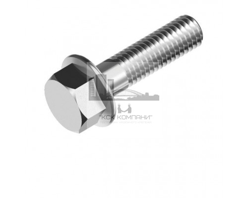 Болт DIN 6921 (A2) с шестигранной головкой с плоским фланцем, M10x30