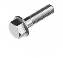 Болт с шестигранной головкой DIN 6921 с фланцем и неполной резьбой оцинкованная сталь, M10x25 мм