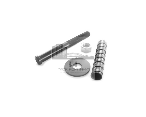 Анкер болт БСР самоанкерующийся распорный ГОСТ 28778-90 стальной без покрытия, M24x300 мм  купить в Москве