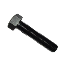 Болт DIN 933 с шестигранной головкой и полной резьбой сталь без покрытия класс прочности 12.9, M10x35 мм
