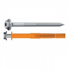 Фасадный дюбель EJOT (ЭЙОТ) SDP-KB 10S V с гильзой из полиамида и шурупом с шестигранной головкой и прессшайбой из оцинкованной стали, 10x140x70 мм