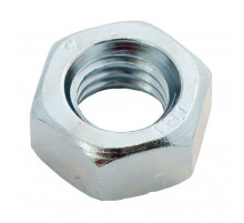 Гайка шестигранная DIN 934 со стандартным шагом резьбы оцинкованная сталь класс прочности 5-2, M10