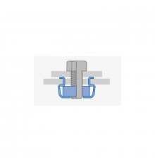 Гайка клетевая SARIV оцинкованная сталь, M4-2c