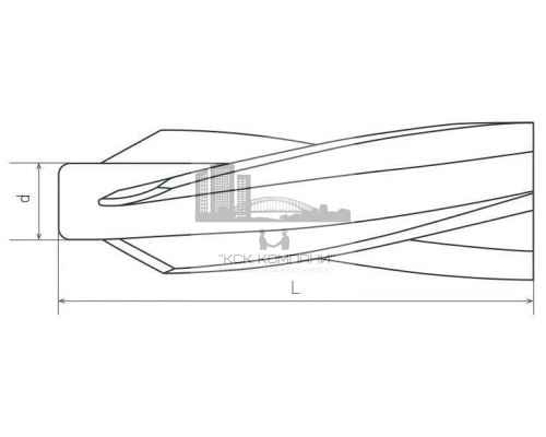 Дюбель для пенобетона винтовой, 14x80 мм