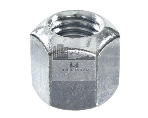 Гайка шестигранная высокая DIN 6330 форма В с одним сферическим торцом сталь без покрытия класс прочности 10.0, M16