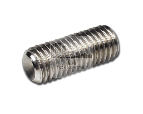 Винт установочный DIN 916 нержавеющая сталь A4 / AISI 316 с засверленным концом шлиц внутренний шестигранник, M8x12 мм