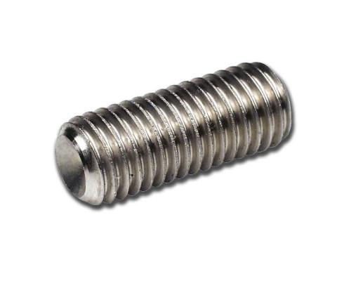 Винт установочный DIN 916 нержавеющая сталь A2 / AISI 304 с засверленным концом шлиц внутренний шестигранник, M6x30 мм