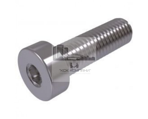 Винт DIN 7984 (A4) с низкой цилиндрической головкой и внутренним шестигранником, M4X6