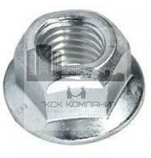 Гайка шестигранная самоконтрящаяся DIN 6927 цельнометаллическая с фланцем оцинкованная сталь класс прочности 8.0, M8