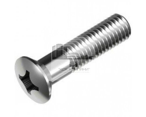 Винт DIN 966 H (A4) с полупотайной головкой шлиц Phillips, M5x40 мм