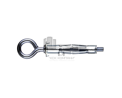 Дюбель Молли (Molly) с кольцом для пустотелых конструкций оцинкованная сталь C1010, М6x10x52/16 мм