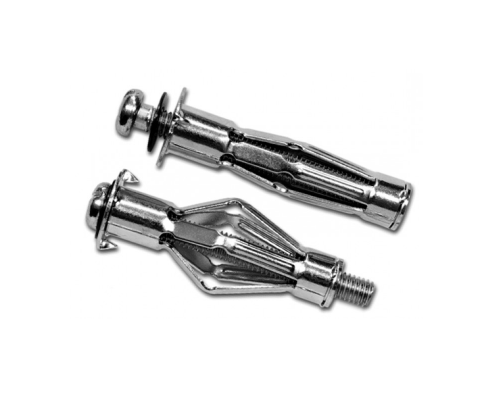 Дюбель Молли (Molly) с винтом для пустотелых конструкций оцинкованная сталь C1010, М6x10x63/24 мм