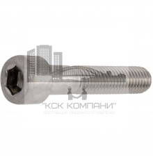 Винт DIN 912 с цилиндрической головкой и внутренним шестигранником сталь без покрытия класс прочности 8.8, M27x80 мм