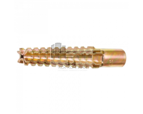 Дюбель распорный "Ёлочка" для газобетона оцинкованная сталь (желтое пассивирование), 6x32 мм
