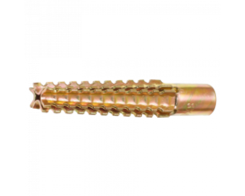 Дюбель распорный "Ёлочка" для газобетона оцинкованная сталь (желтое пассивирование), 8x60 мм