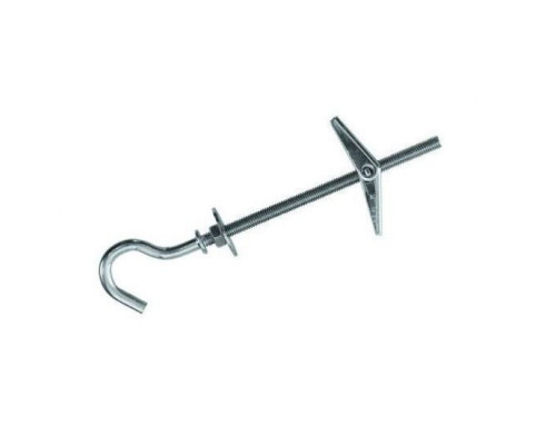 Дюбель складной пружинный с крючком оцинкованная сталь класс прочности 4.6-5.8, M3 10x85 мм