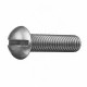 Винт ГОСТ 17473-80 Исп.1 с полукруглой головкой прямым шлицем и полной резьбой оцинкованная сталь, M2.5x6 мм