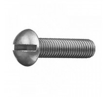 Винт ГОСТ 17473-80 Исп.1 с полукруглой головкой прямым шлицем и полной резьбой оцинкованная сталь, M3x12 мм
