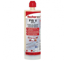 Двухкомпонентный химический анкер FISCHER (ФИШЕР) FIS V 410 C для динамических нагрузок установка анкерных шпилек в бетоне с трещинами и кирпичной