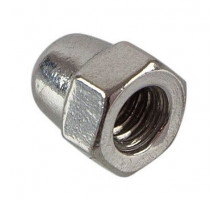 Гайка колпачковая DIN 1587 высокая шестигранная оцинкованная сталь класс прочности 8.0, M6