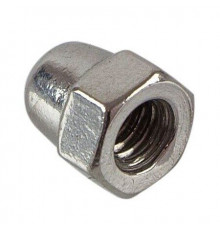 Гайка колпачковая DIN 1587 высокая шестигранная оцинкованная сталь класс прочности 8.0, M8