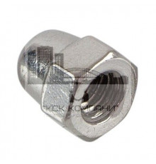 Гайка колпачковая DIN 1587 высокая шестигранная оцинкованная сталь класс прочности 8.0, M12