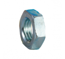 Гайка шестигранная DIN 936 низкая с крупным шагом резьбы оцинкованная сталь класс прочности 17Н, M24