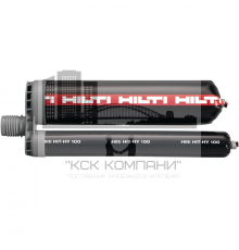 Двухкомпонентный клеевой анкер HILTI (ХИЛТИ) HIT-HY 100 + HDE 500-A22 для крепления в бетоне (уретан-метаакрилата), 500 мл (100 шт в компл.)