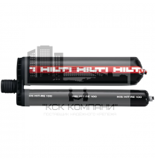 Двухкомпонентный клеевой анкер HILTI (ХИЛТИ) HIT-RE 100 для установки анкеров и арматуры в бетон (эпоксидная смола), 330 мл
