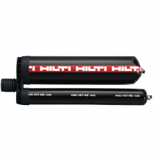 Двухкомпонентный клеевой анкер HILTI (ХИЛТИ) HIT-RE 100 для установки анкеров и арматуры в бетон (эпоксидная смола), 330 мл