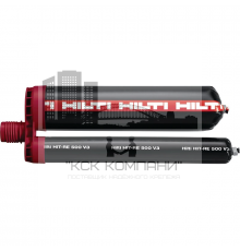 Двухкомпонентный клеевой анкер HILTI (ХИЛТИ) HIT-RE 500 V3 для восстановления арматурных выпусков и тяжелых анкерных креплений (эпоксидная смола), 