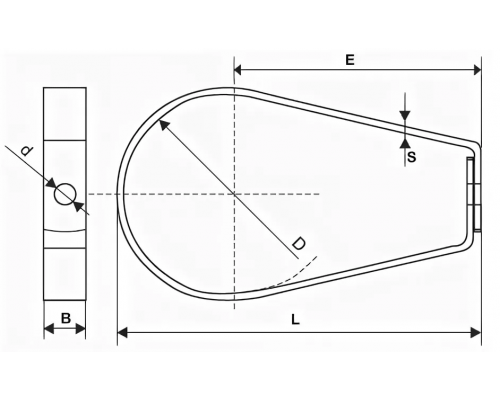 Спринклерный хомут без гайки оцинкованная сталь, d 3/4" (20 мм)