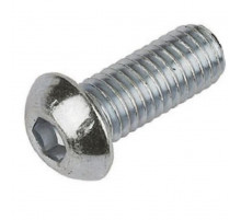 Винт ISO 7380 тип ULS с полукруглой головкой и внутренним шестигранником оцинкованная сталь класс прочности 10.9, M6x25 мм