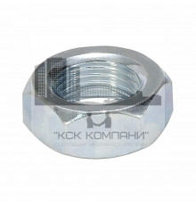 Гайка шестигранная DIN 934 с мелким шагом резьбы оцинкованная сталь класс прочности 5-2, M12x1.25 мм