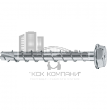 Высокоэффективный анкер-шуруп HILTI (ХИЛТИ) HUS3-H 8/10/14 с шестигранной головкой оцинкованная сталь 4.6-5.8, 8x85 мм 35/25/15 мм