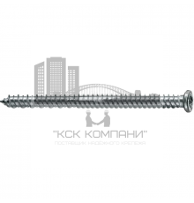 Стандартный анкер-шуруп HILTI (ХИЛТИ) HUS с плоской головкой оцинкованная сталь 4.6-5.8, 6x100 мм