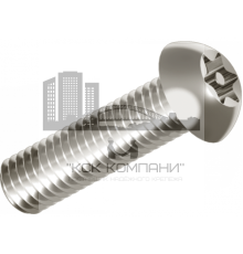 Винт антивандальный ISO 7380 (A2) с полукруглой головкой со штифтом шлиц Security Torx, M6X50