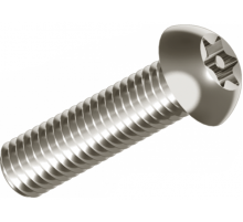 Винт антивандальный ISO 7380 (A2) с полукруглой головкой со штифтом шлиц Security Torx, M8X25