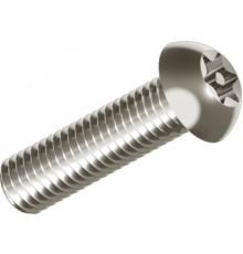 Винт антивандальный ISO 7380 (A2) с полукруглой головкой со штифтом шлиц Security Torx, M6X16
