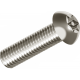 Винт антивандальный ISO 7380 (A2) с полукруглой головкой со штифтом шлиц Security Torx, M6X40
