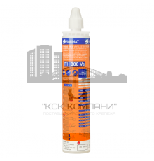 Двухкомпонентный химический анкер SORMAT ITH 300 Ve для установки анкерных шпилек и арматуры в растянутую зону бетона (винилэстер), 300 мл