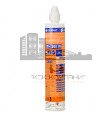 Двухкомпонентный химический анкер зимний SORMAT ITH 300 Wi для установки анкерных шпилек и арматуры в бетоне и кирпиче (винилэстер), 300 мл