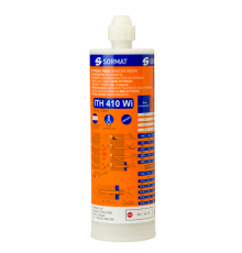 Двухкомпонентный химический анкер зимний SORMAT ITH 410 Wi для установки анкерных шпилек и арматуры в бетоне и кирпиче (винилэстер), 410 мл