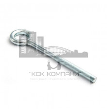 Винт-кольцо с метрической резьбой оцинкованная сталь, M6x60 мм