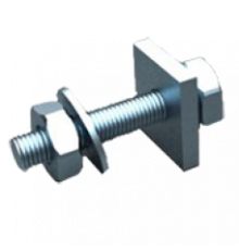Комплект крепления с квадратной гайкой, М10x110 мм