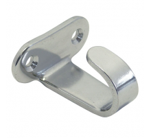 Крючок полированный с двумя крепежными отверстиями (A2), 32,5x32,5 мм